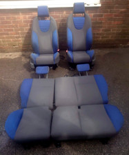 FORD FOCUS MK2 ST 2006-2011 3DR RECARDO INTERIOR HEATED SEATS BLUE GREY CLOTH