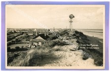 1953 OVER THE MARSHES CHAPEL ST LEONARDS LINCOLNSHIRE RP PHOTO LOCAL POSTCARD