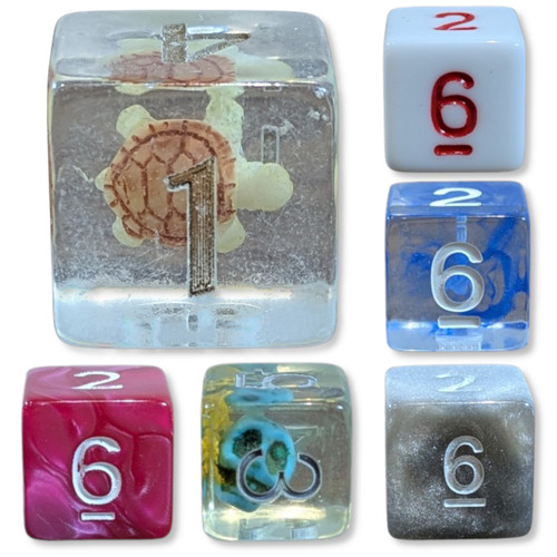 Six sided dice 16mm - dice,