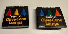 Vintage Pifco 12V 3W Coloured Olive Lamps x6 NEW For 20 Lamp Indoor/Outdoor sets