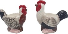 COCKEREL AND HEN NOVELTY SET OF TWO EGG CUPS NEW IN GIFT BOX L&P