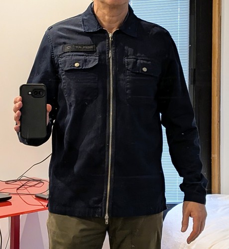 Replay navy jacket size - replay,