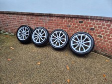 4x Audi 18 x 8j Alloy Wheels 5x112 with 245/40/18 Bridgestone summer tyres