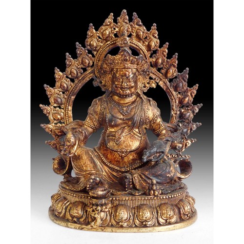 Vintage yellow jambhala god - yellow,