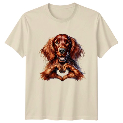 Irish setter paws - setter, heart