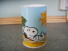 Peanuts Snoopy Tin Moneybox Piggybank Original Merchandise 4 in/10 cm VGC  1970s