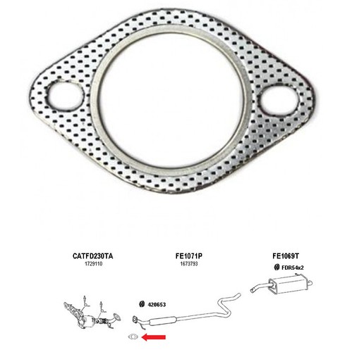Exhaust gasket fits ford - gasket,