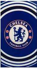 CHELSEA FC OFFICIAL BLUE WHITE BEACH BATH SWIM GYM TOWEL 100% COTTON FOOTBALL