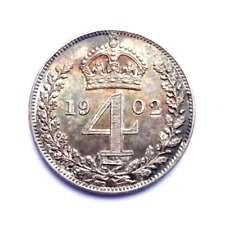 Edwrd VII  1902  Maundy Fourpence
