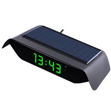 Solar Car Digital Clock Thermometer Digital Clock Dashboard LCD Screen Display