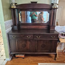 Antique Victorian Oak Buffet