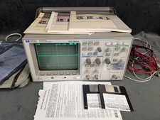 Hewlett Packard 54600B Oscilloscope 100 MHz with Manuals and Disks *Working!*