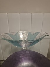 Art Deco Duck Egg Blue Glass