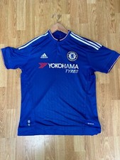 Chelsea FC Home shirt jersey ADIDAS 2015-2016 Trikot THE BLUES /adult SIZE L