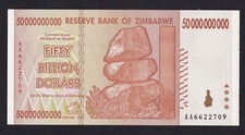 Zimbabwe banknote 50 BILLION