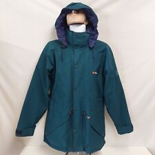 BERGHAUS Gore-Tex VINTAGE 90's Jacket Coat CORNICE L.A. Small Green Hooded RARE