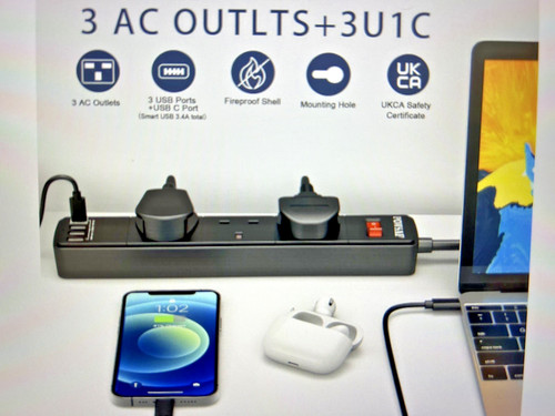 Powsaf outlets with 3 - 2x,