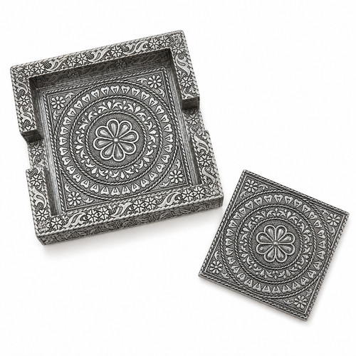 Set flower coasters with - of,