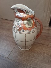 Charlotte Rhead Bursley Ware Jug - Trellis 23cms High