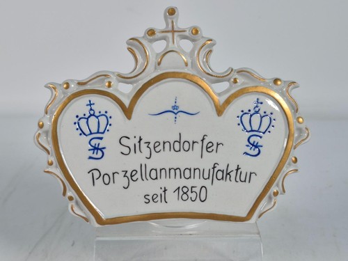 Sitzendorf ceramic name plaque - name,