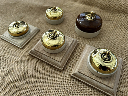 Vintage 1930s brass and white - 1930s,