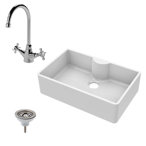 Fireclay 795mm bowl butler - 1,