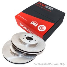 2x Brake Discs Vented For