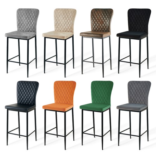 Bar stools velvet faux - bar,
