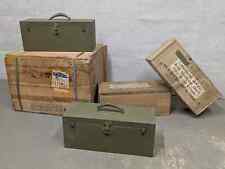 World War II US Army Military M6 Steel Chest Lockable Storage Case MBC Tool Box