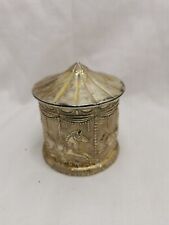 Silver Plated Piggy Bank Merry