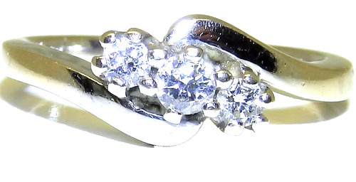 18ct white gold diamond - gold, 3