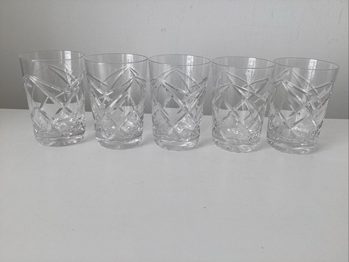 Small cut glass - cut, tumblers