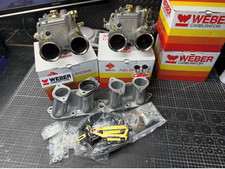 WEBER TWIN 45 DCOE CARB KIT FORD OHC PINTO ESCORT MANIFOLD LINKAGE GENUINE NEW