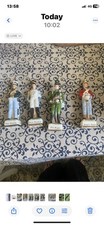 Alfretto Porcelain Collectors Series Officer Dragoon Guards Rifle Brigade  X 4