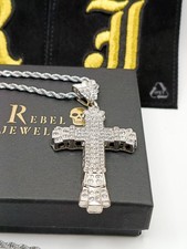 Hip Hop Encrusted Cross Bling