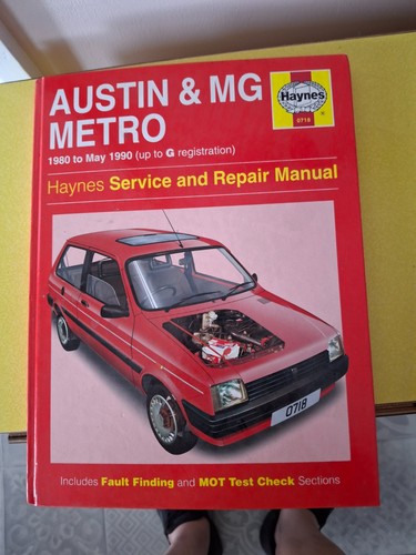 Haynes car manual - (0718),