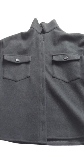 Mens black wool blend - black,