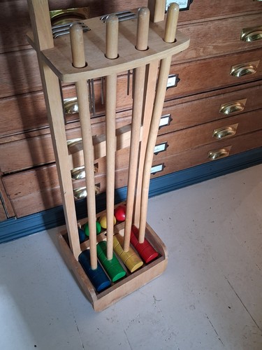 Vintage croquet set - vintage, lawn
