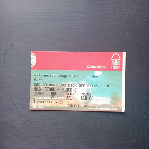 Ticket 2003 2004 friendly - ticket,