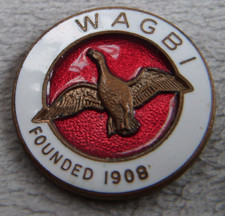 WAGBI vintage enamel badge conservation shooting hunting wildfowlers