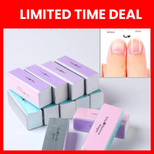 6pcs nail file - buffer, block