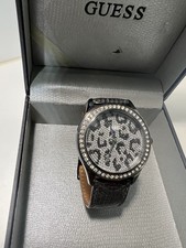 Guess Leopard Print Watch with