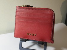 DKNY Red Leather Womens Card