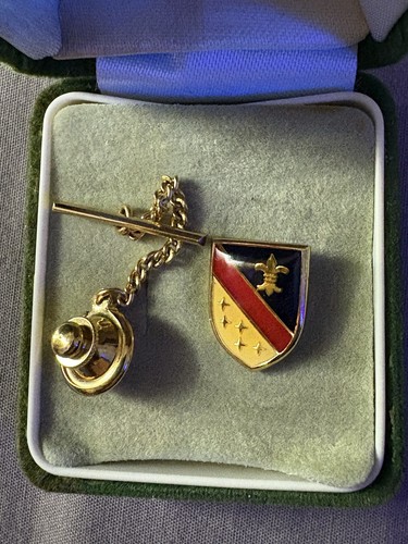 Vintage golden tie pin - golden,