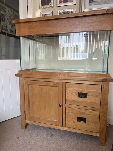 Aqua oak 200l aquarium - oak,