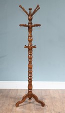 Vintage Hat Stand Mahogany Candy Twist Coat Rack