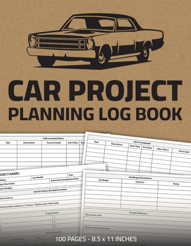 Car project planning log - car,