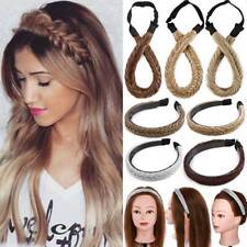 Real Thick as Human Hair Band Plaited Chunky Braided Headband Hoop Extensions uk