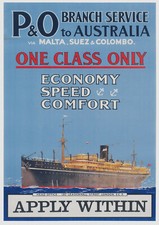Shipping Poster - P&O Line to