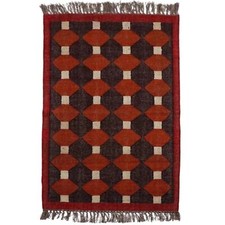 Kilim Rug Wool Handmade Jute